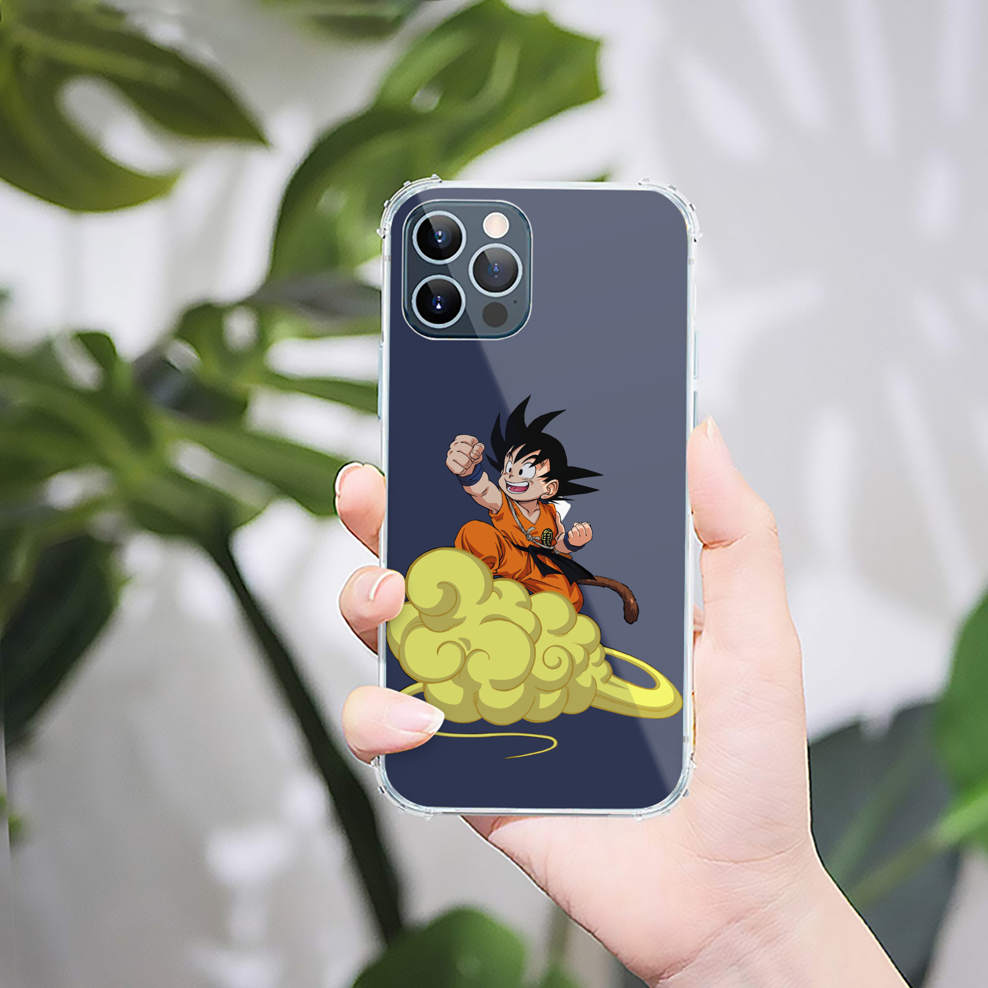 （画像用） ドラゴンボール 孫悟空（そん ごくう）Son Goku カカロット DRAGON BALL Kakarotto 【iPhone 12シリーズ対応】透明スマホケース（クリアソフトケース）